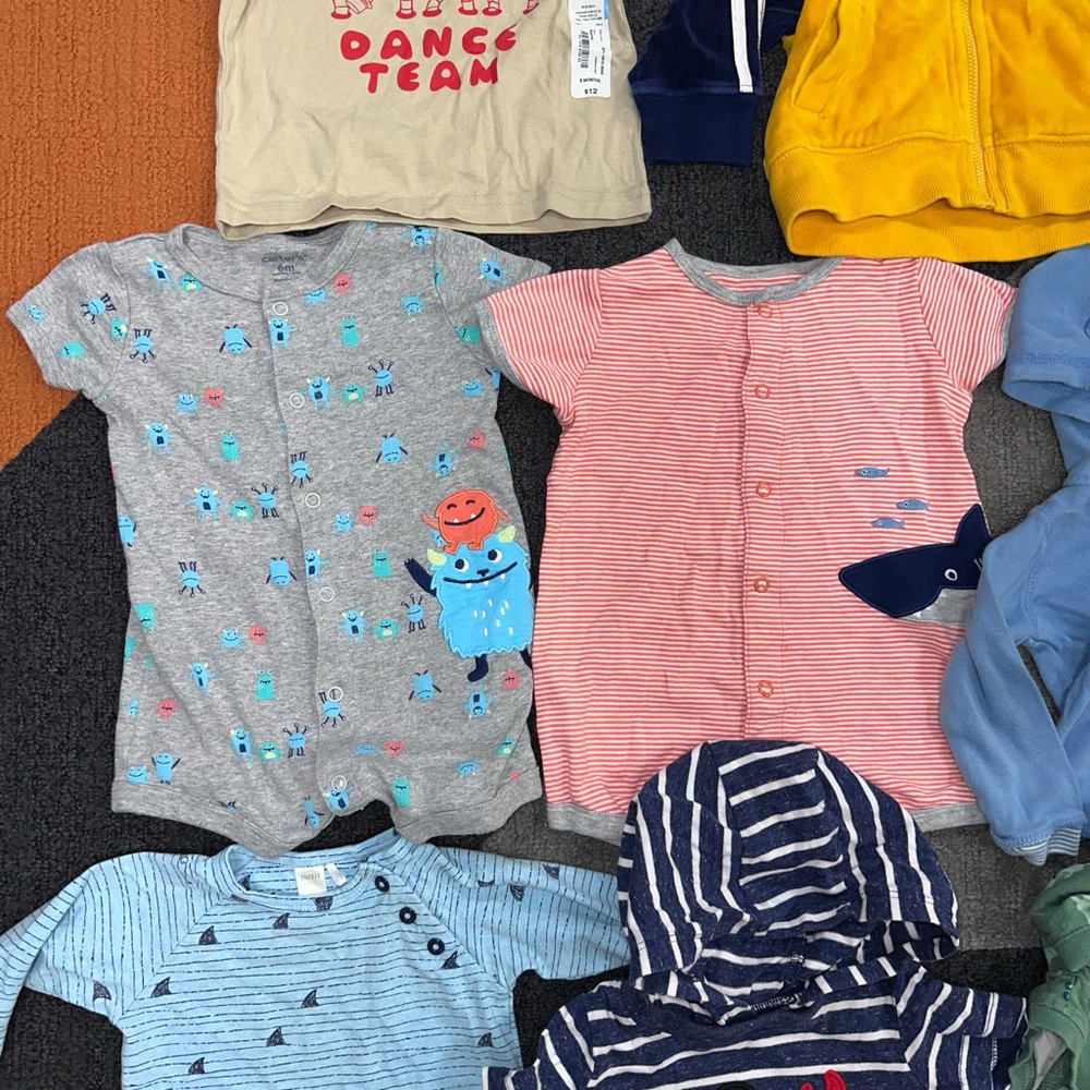 Lot of 11 Baby Boy Bundle 6 months Mixed Brands & Seasons - Picture 7 of 12